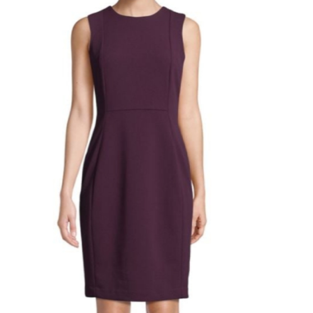 Calvin Klein Cuba Crepe Sheath Dress